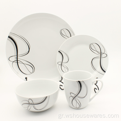 Hot Home Hotel Restaurant Tableware Set Ceramic Porcelain
